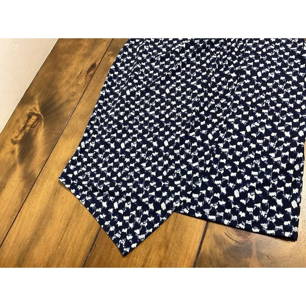 Banana Republic Women's Dress Size PXS Blue Asymmetrical Wrap Dress - Picture 7 of 11